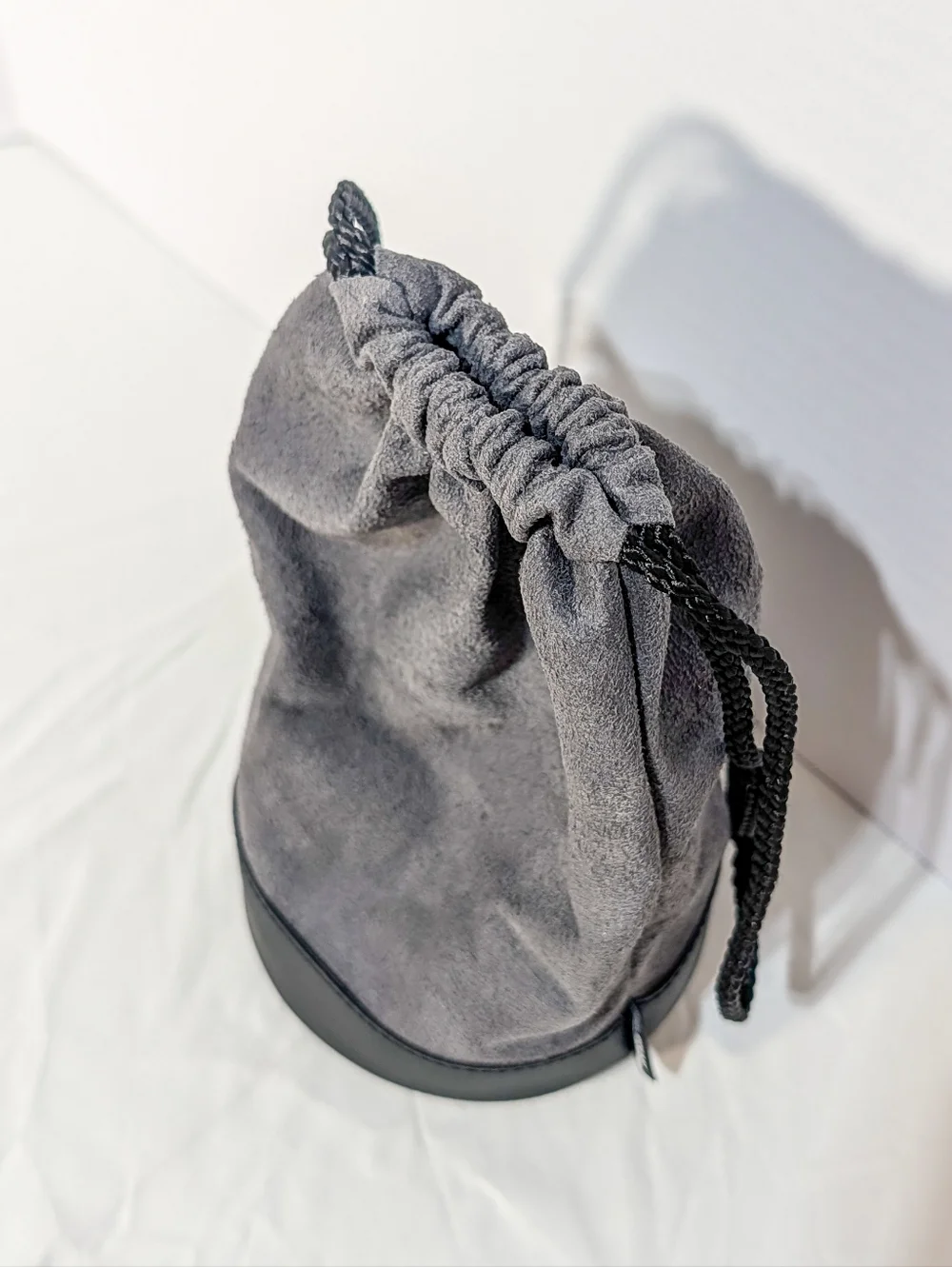 Canon LP1222 Soft Lens Case Pouch - Gray Suede & Leather Base
